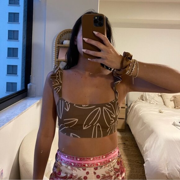 Print Crop Top - Picture 1 of 3